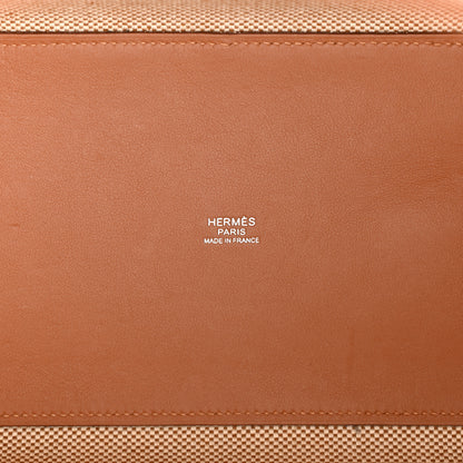 Hermes Swift H Canvas Cabas H En Biais 40 Ecru Naturel Gold 6 of 11