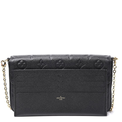 Louis Vuitton Empreinte Pochette Felicie Chain Wallet Black 10 of 12
