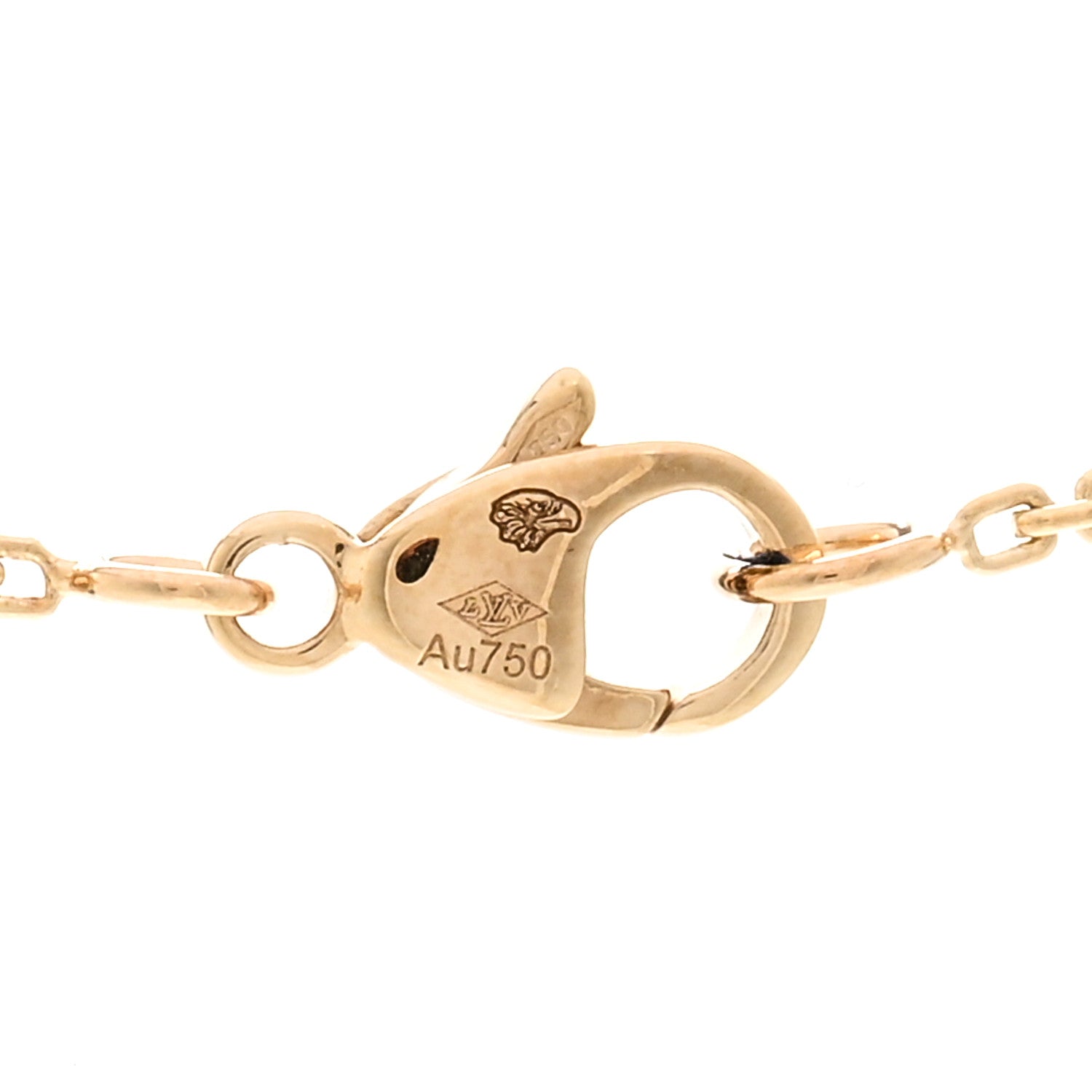 Louis Vuitton 18K Yellow Gold Diamond Idylle Blossom LV Pendant Necklace 5 of 6