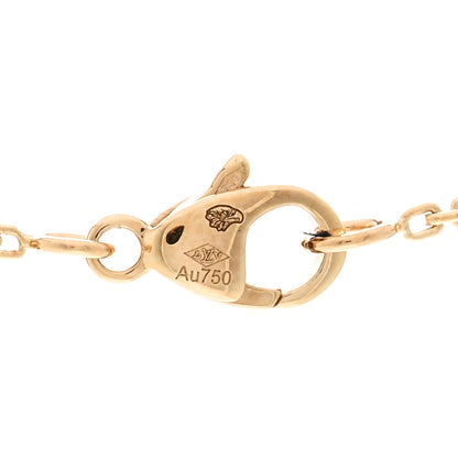 Louis Vuitton 18K Yellow Gold Diamond Idylle Blossom LV Pendant Necklace 5 of 6