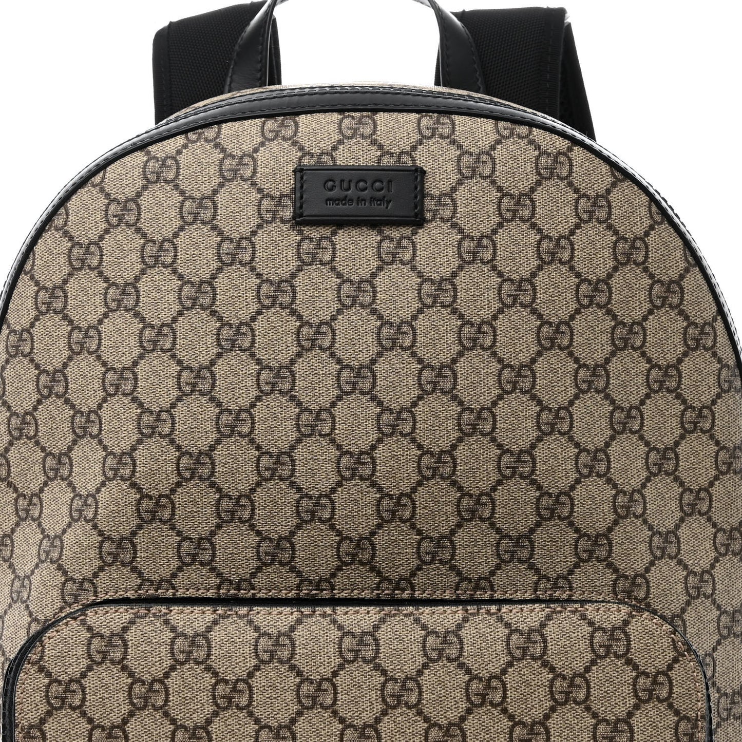 GG Supreme Monogram Medium Backpack Black
