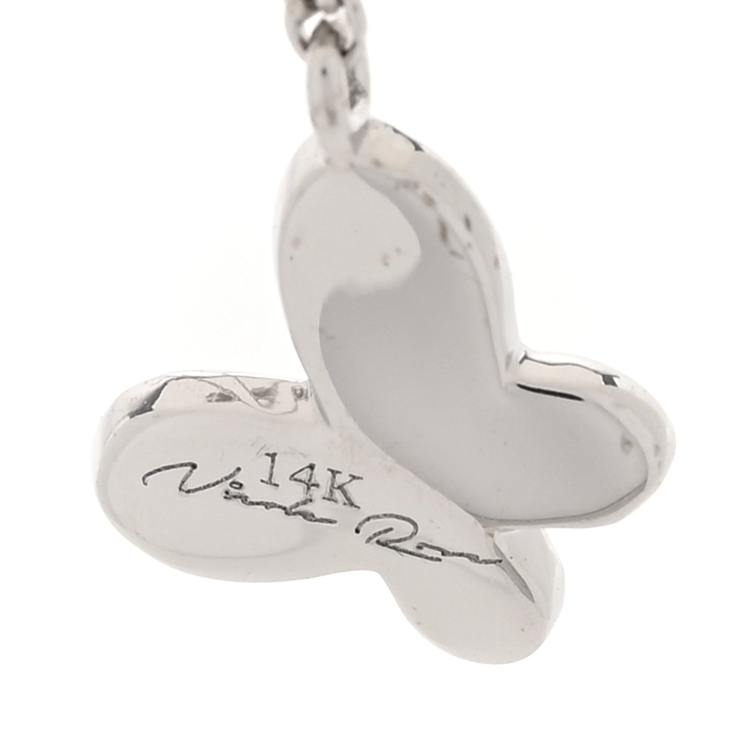 Parker & West by FASHIONPHILE 14K White Gold Diamond Butterfly Flower Charm Bracelet 4 of 4
