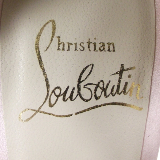 Christian Louboutin Satin Lace Heels 39 8 of 9