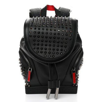 Christian Louboutin Calfskin Spiked Small Explorafunk Backpack Black 1 of 11