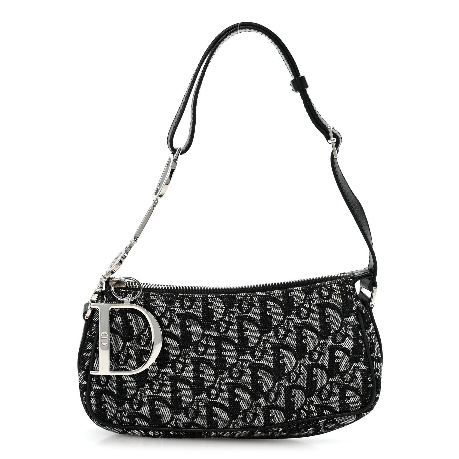 Christian Dior Monogram Shoulder Bag Pochette Blue 1 of 14