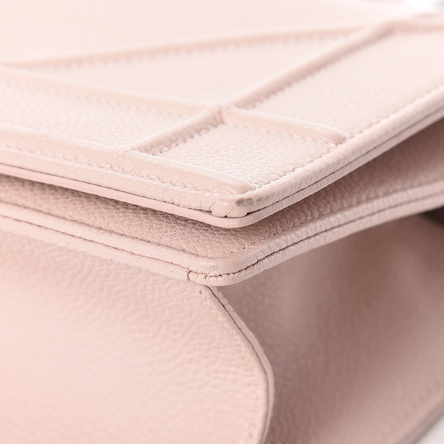 Christian Dior Grained Calfskin Cannage Small Diorama Flap Bag Rose Poudre 10 of 13