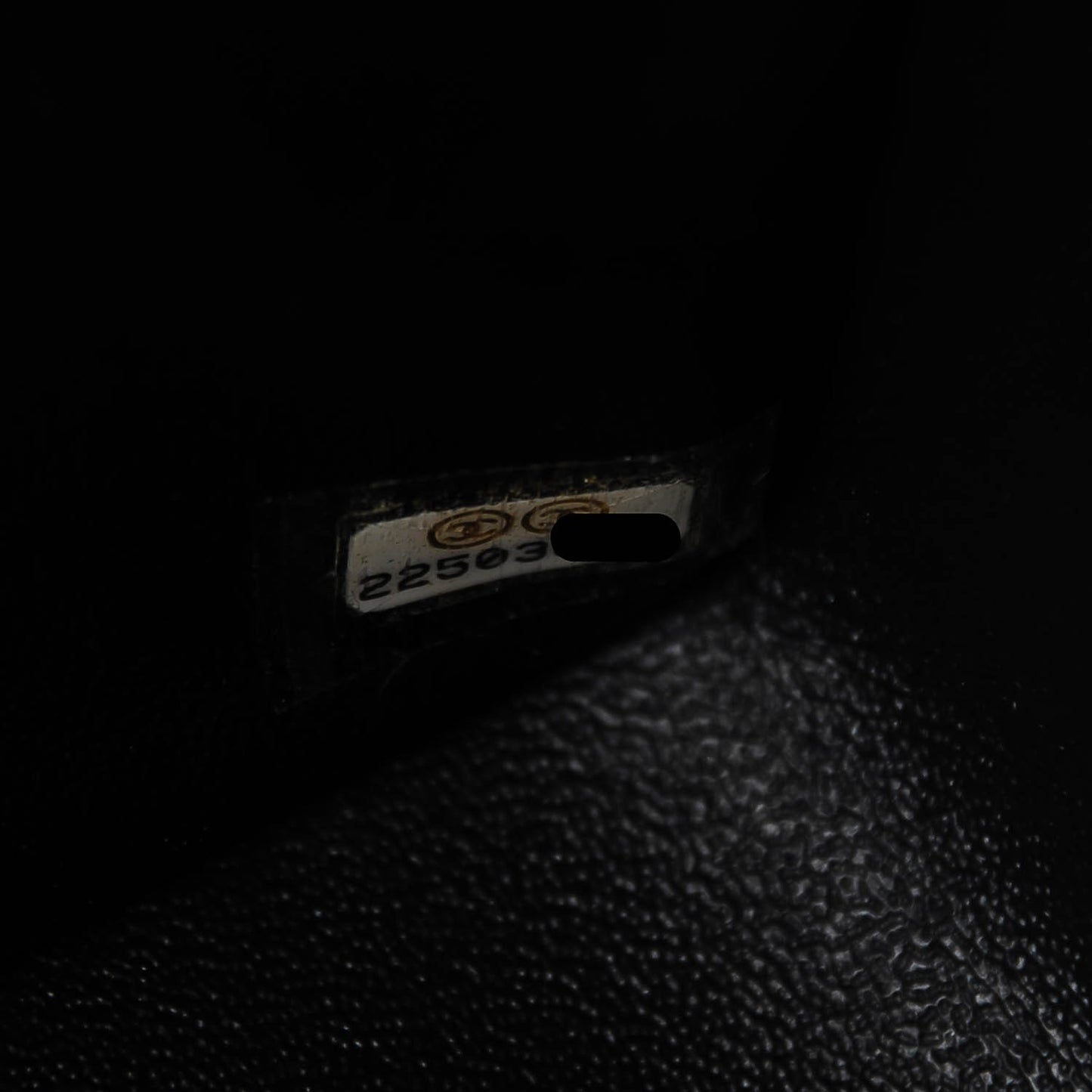 Lambskin Chevron Quilted Mini Square Flap Black