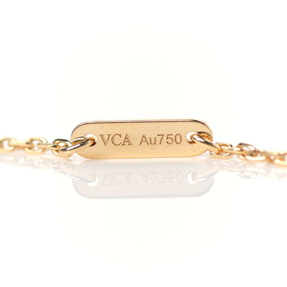 Van Cleef & Arpels 18K Yellow Gold Mother of Pearl Sweet Alhambra Butterfly Pendant Necklace 4 of 6