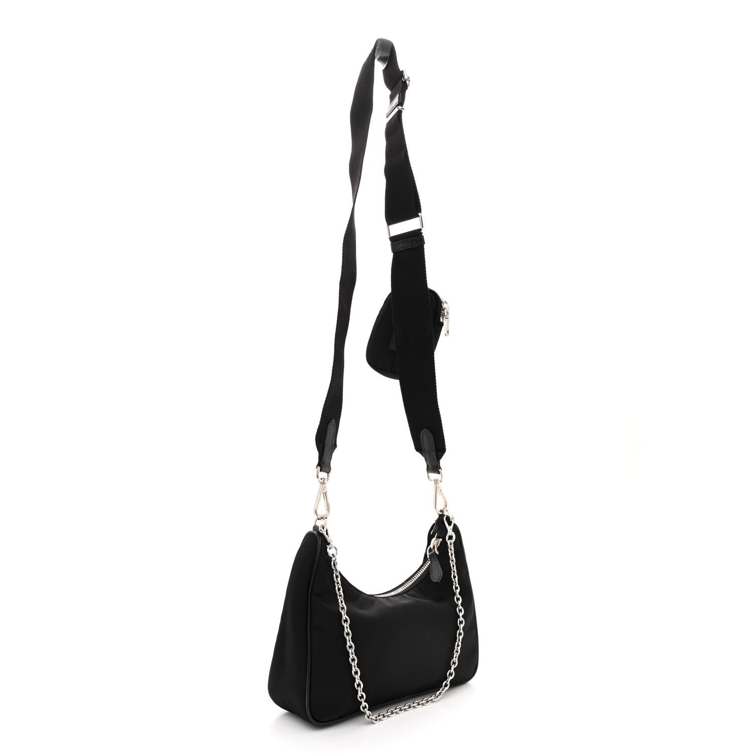 Prada Nylon Re-Edition 2005 Shoulder Bag Black 3 of 11