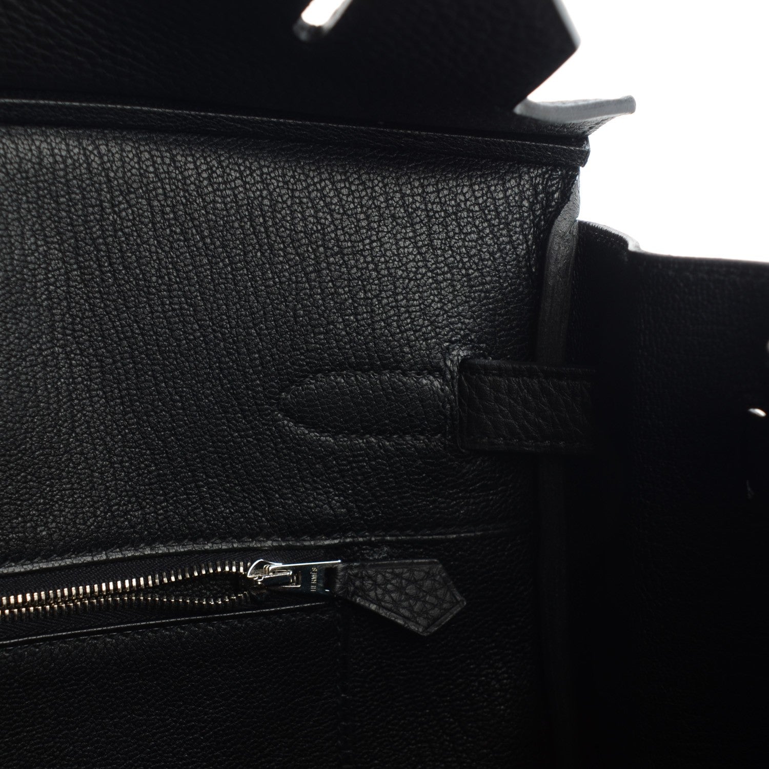 Hermes Taurillon Clemence Birkin 35 Black 11 of 16