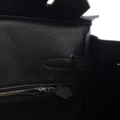 Hermes Taurillon Clemence Birkin 35 Black 11 of 16