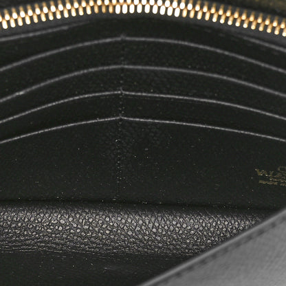 Valentino Garavani Grainy Calfskin VLogo Top Handle Wallet With Chain Black 5 of 10
