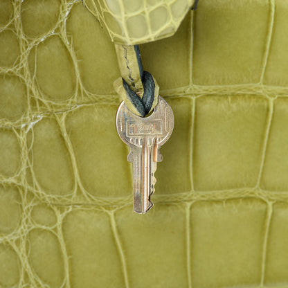 Hermes Shiny Alligator Kelly Sellier 32 Vert Chartreuse 33 of 40