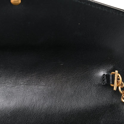 Gucci Calfskin Matelasse GG Marmont Chain Wallet Black 11 of 14