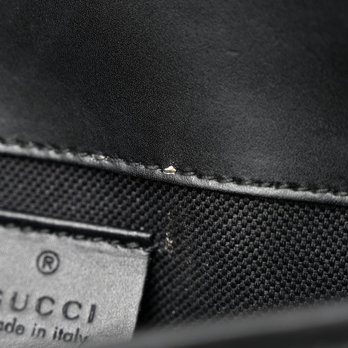 GG Supreme Monogram Web Slim Belt Bag Black Grey