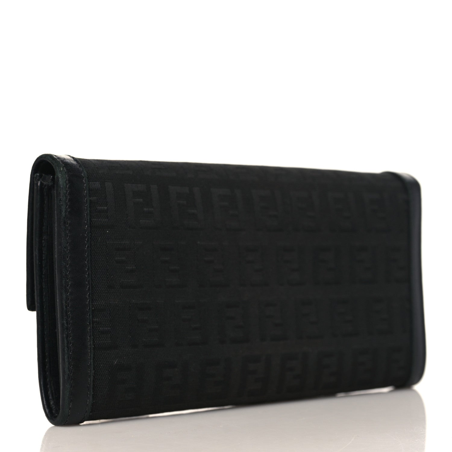 Fendi Zucchino Forever Continental Wallet Black 3 of 12