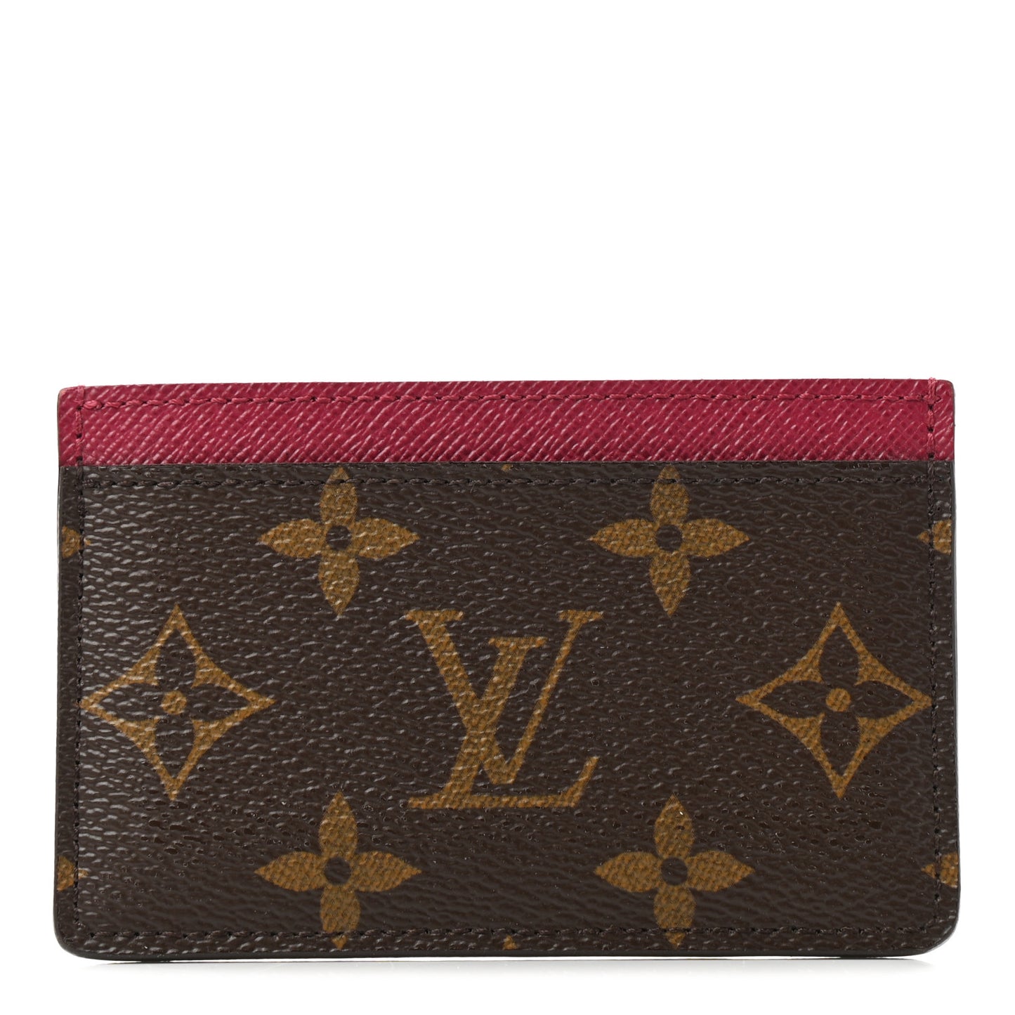 Monogram Card Holder Fuchsia