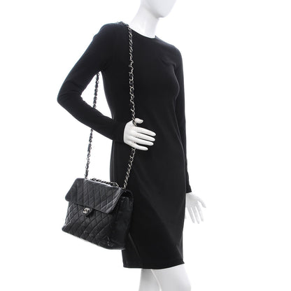 Chanel Caviar Quilted Jumbo Single Flap Black 2 of 6