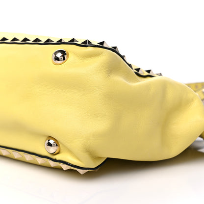 Valentino Garavani Vitello Small Rockstud Tote Water Yellow 8 of 15
