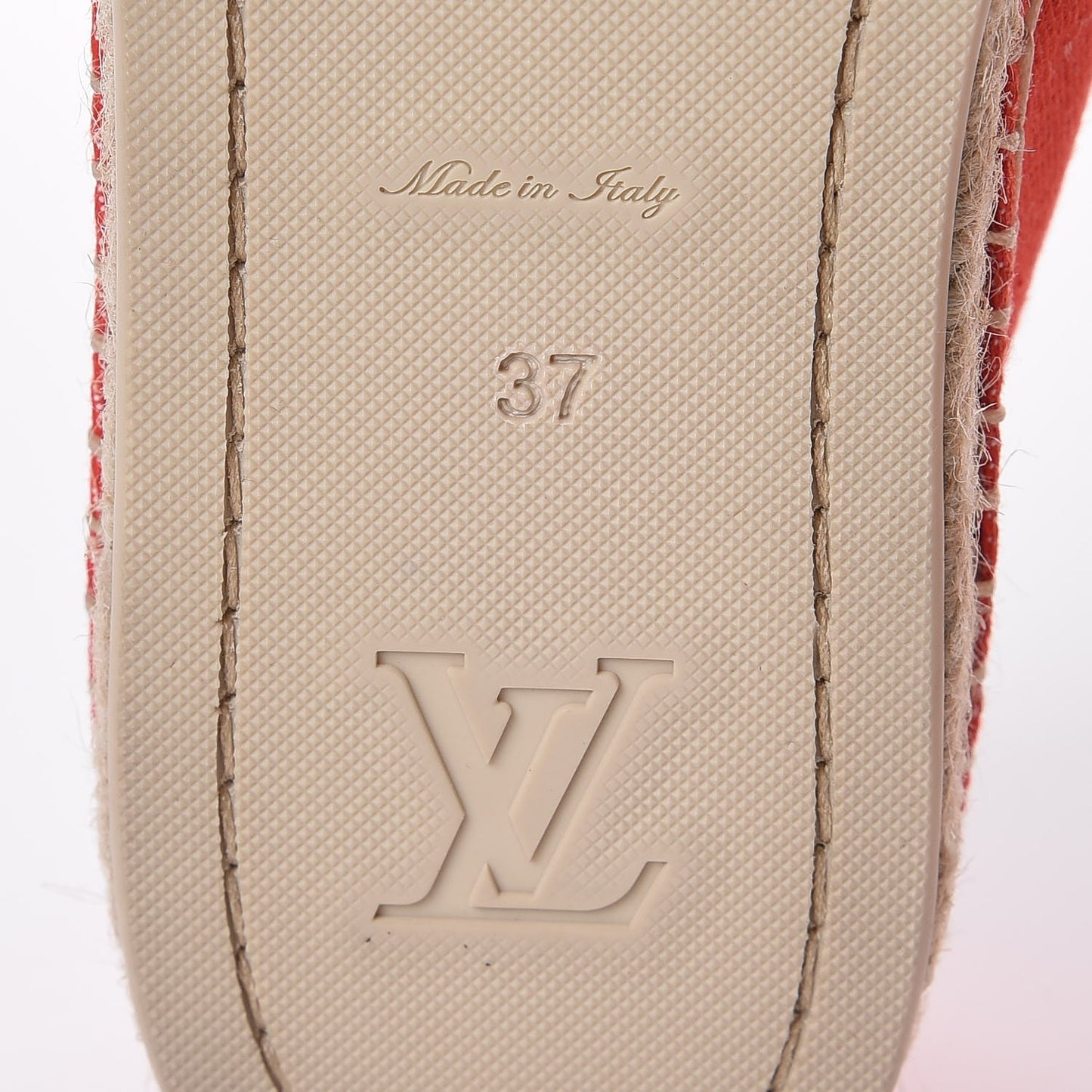 Canvas Waterfall Espadrille 37 Rouge