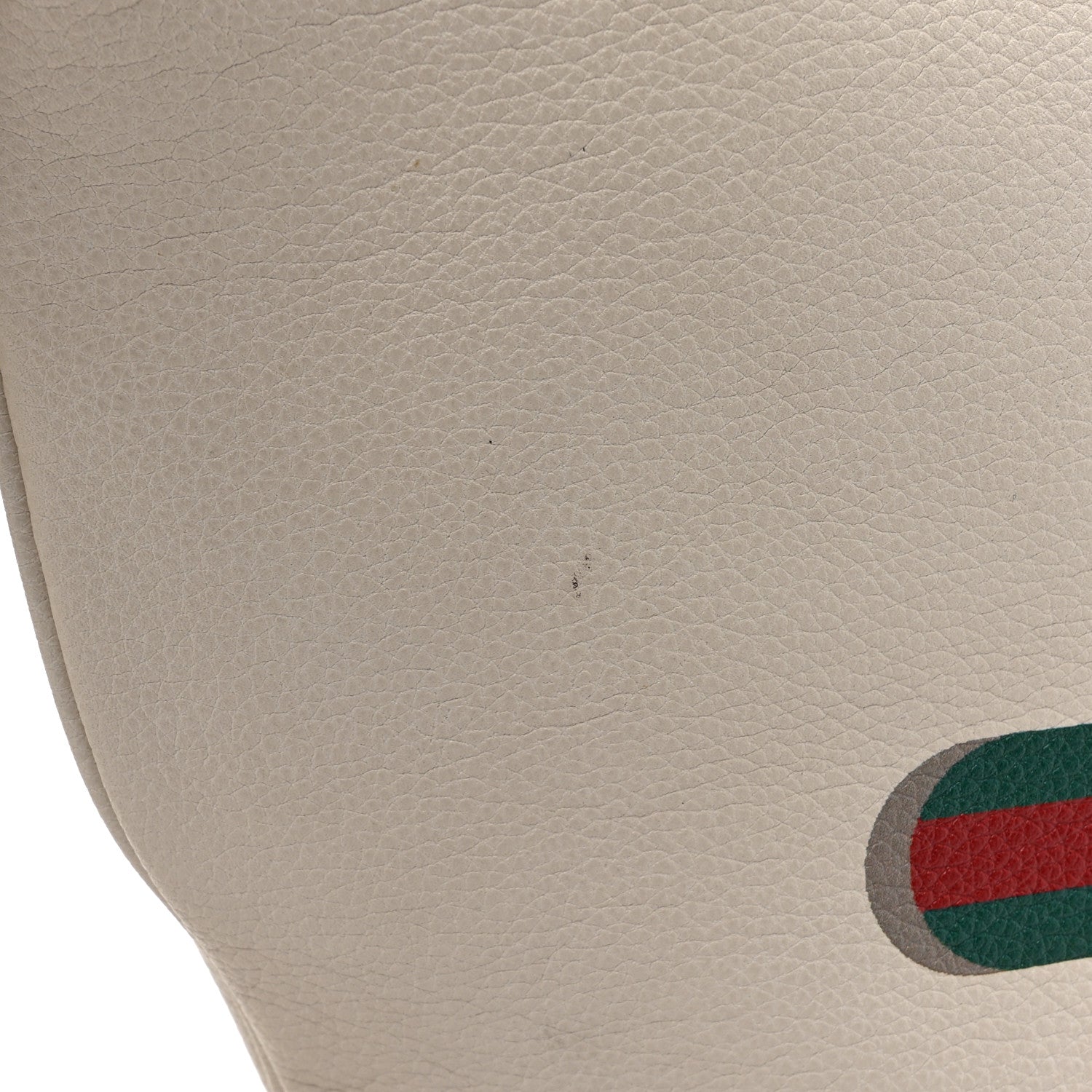 Gucci Grained Calfskin Logo Half Moon Hobo White 11 of 13