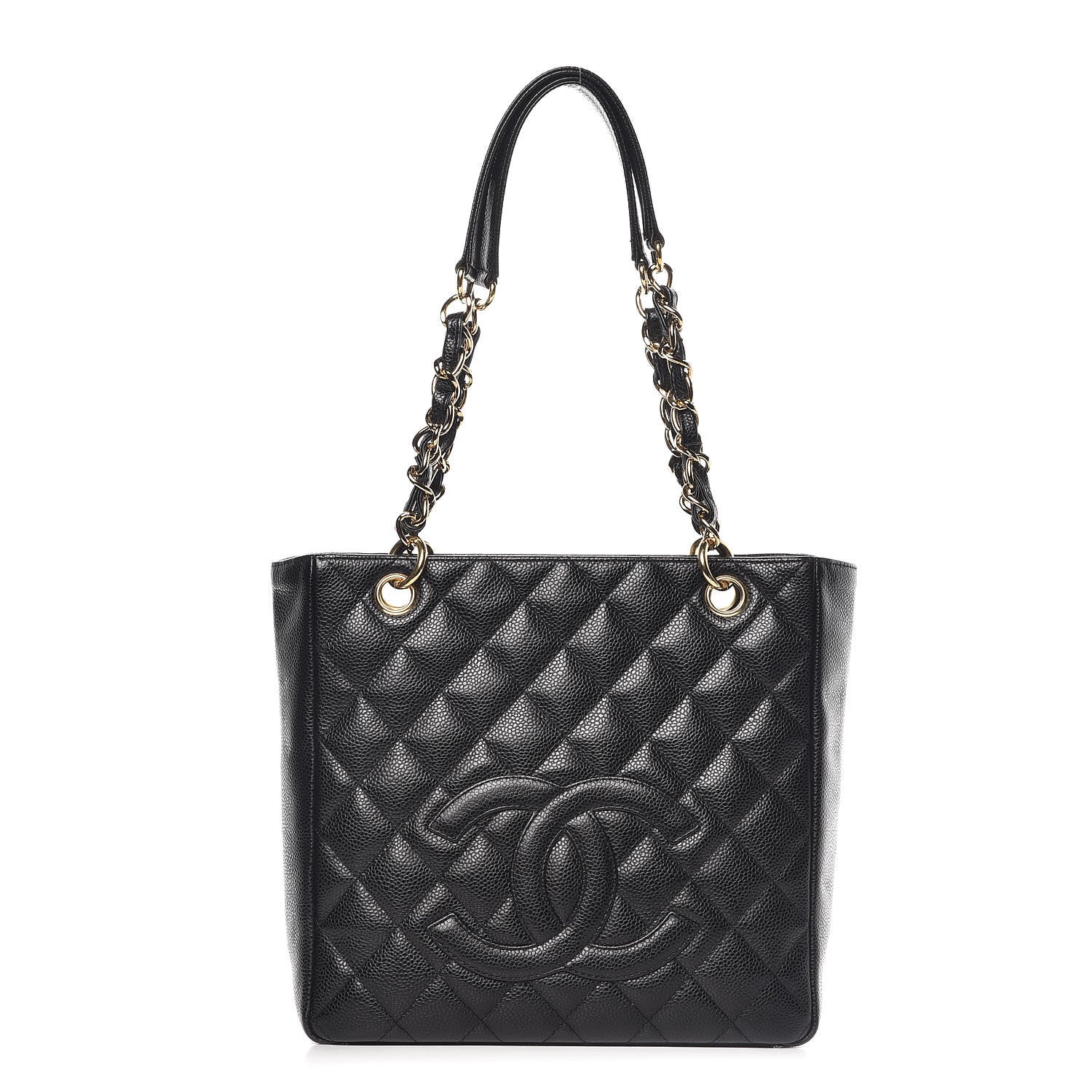 Chanel Caviar Petit Shopping Tote PST Black 1 of 10
