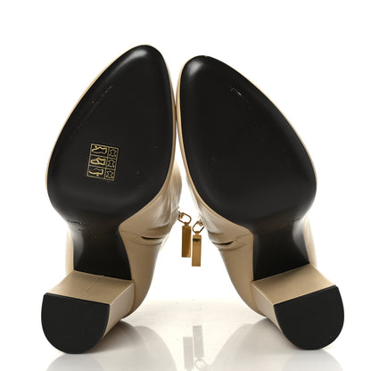 Saint Laurent Nappa Vendome Loulou Ankle Zip Boots 37 Beige 5 of 8