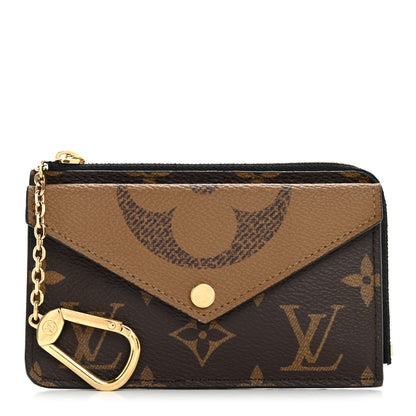 Louis Vuitton Reverse Monogram Recto Verso Card Holder Brown 1 of 9