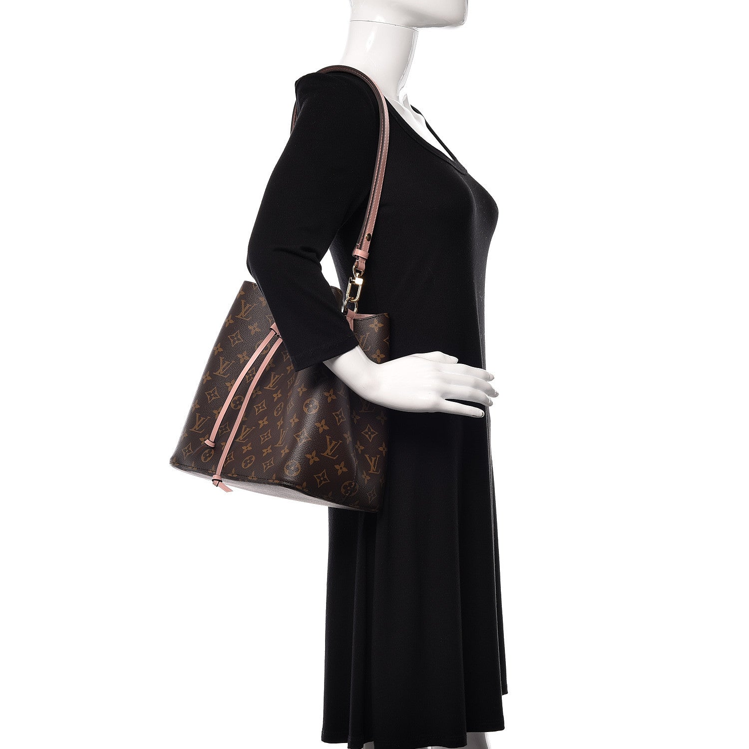 Louis Vuitton Monogram Neonoe MM Rose Poudre 2 of 8