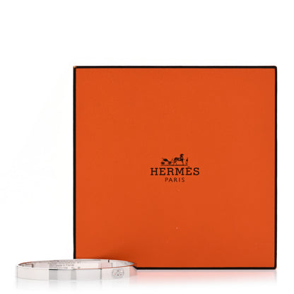 Hermes 18K White Gold Diamond PM H D'Ancre Bracelet ST 4 of 4