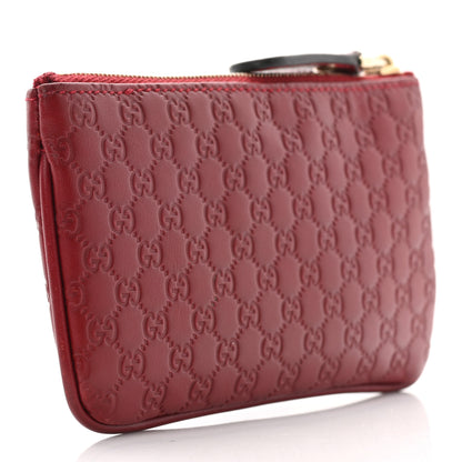 Gucci Microguccissima Key Ring Coin Case Hibiscus Red 2 of 6