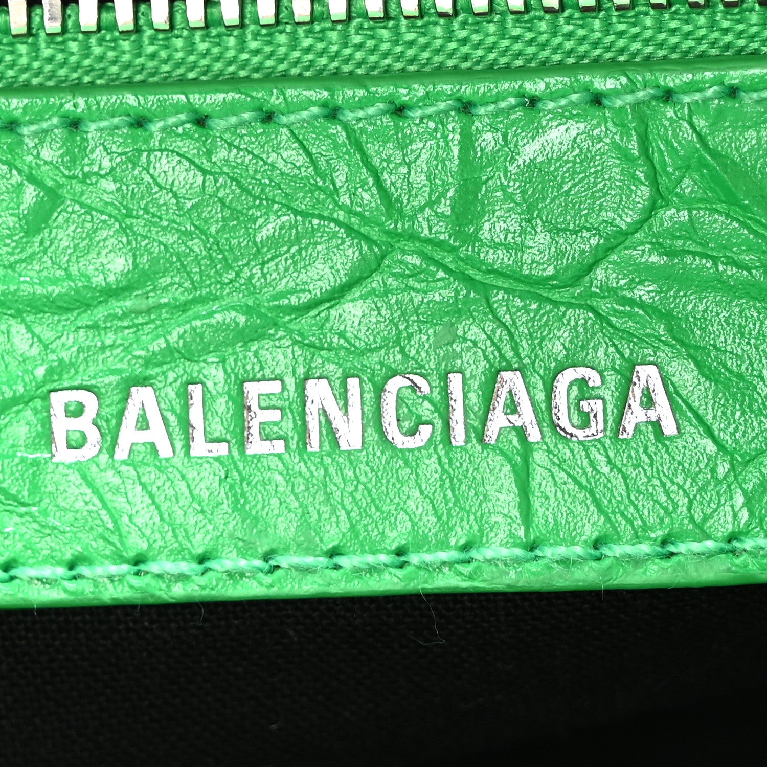 Balenciaga Agneau Arena Neo Cagole Handbag XS Kelly Green 6 of 10