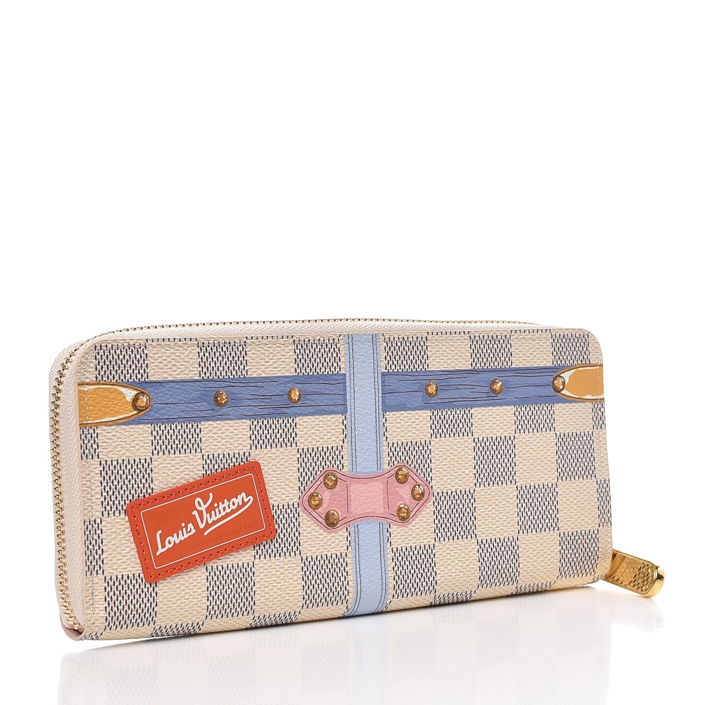 Damier Azur Summer Trunks Clemence Wallet