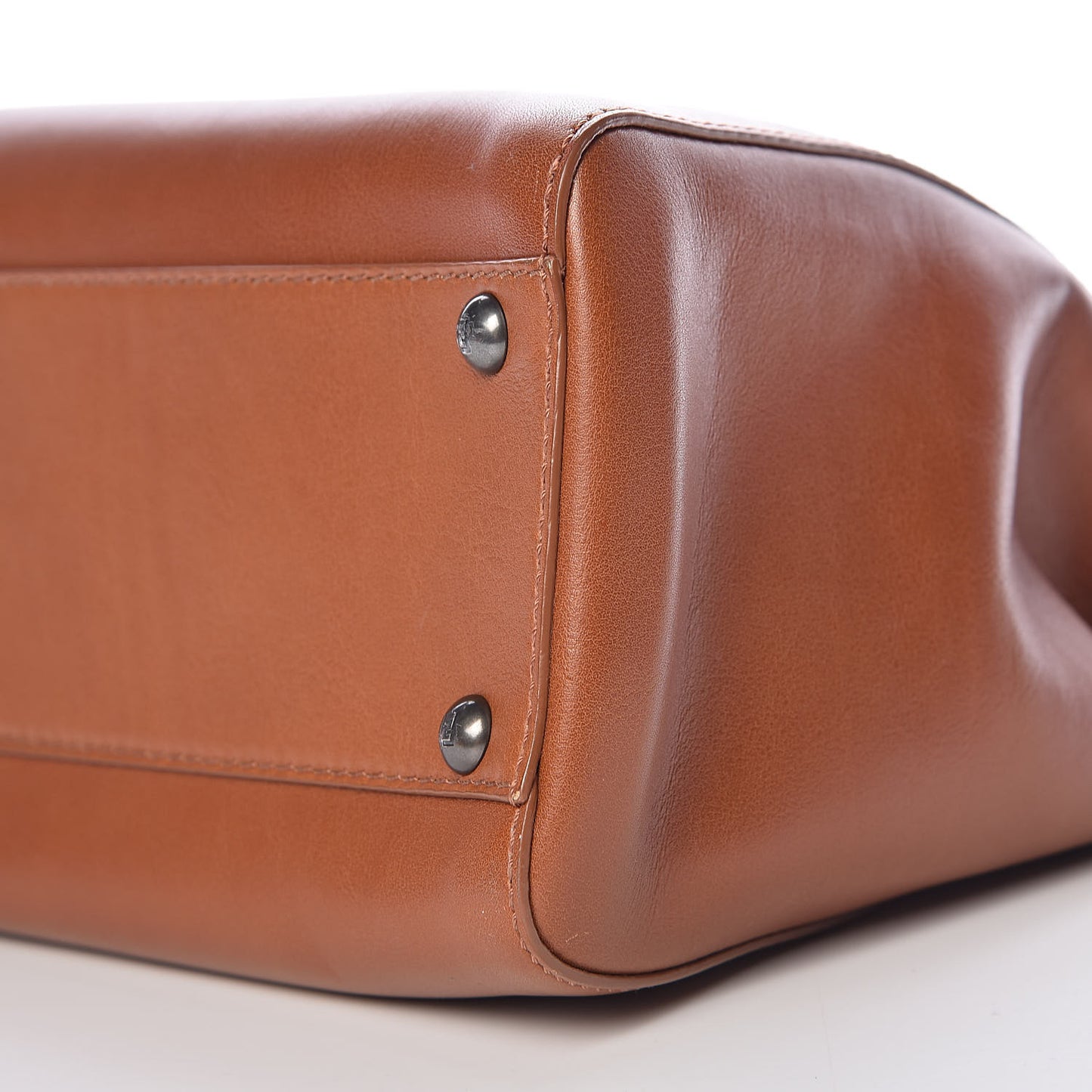 Vitello Suede Medium Peekaboo Iconic Satchel Cuoio Rame Moro