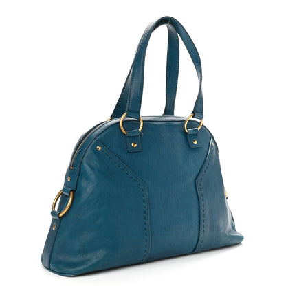 Saint Laurent Calfskin Large Muse Turquoise 3 of 15