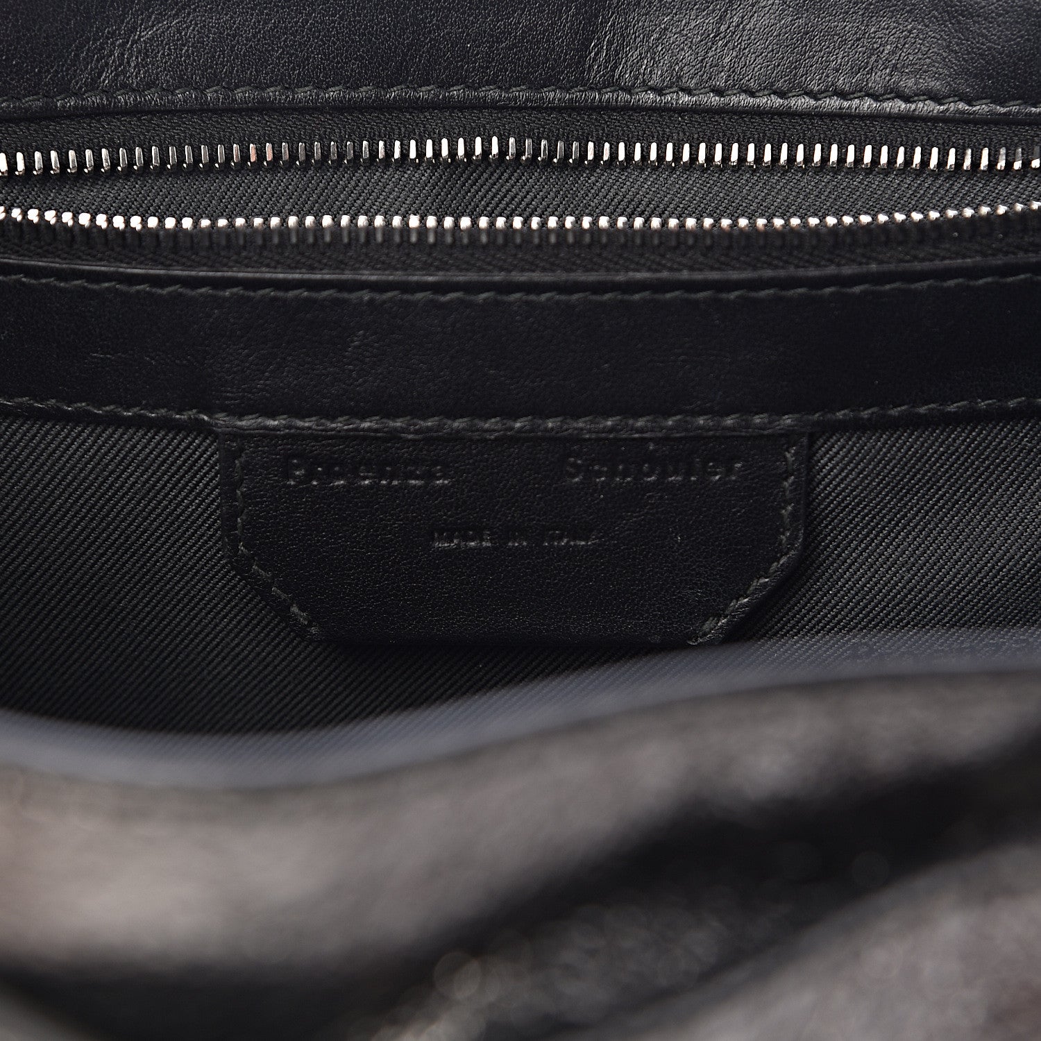 Proenza Schouler Metallic Lambskin Tiny PS1 Satchel Silver 5 of 15