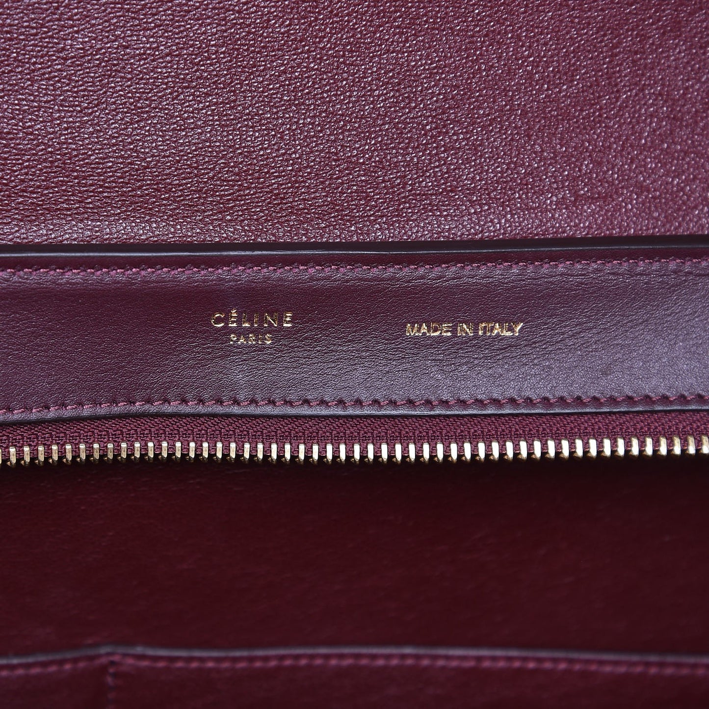 Smooth Calfskin Medium Tri-color Trapeze Orchid Burgundy Tan