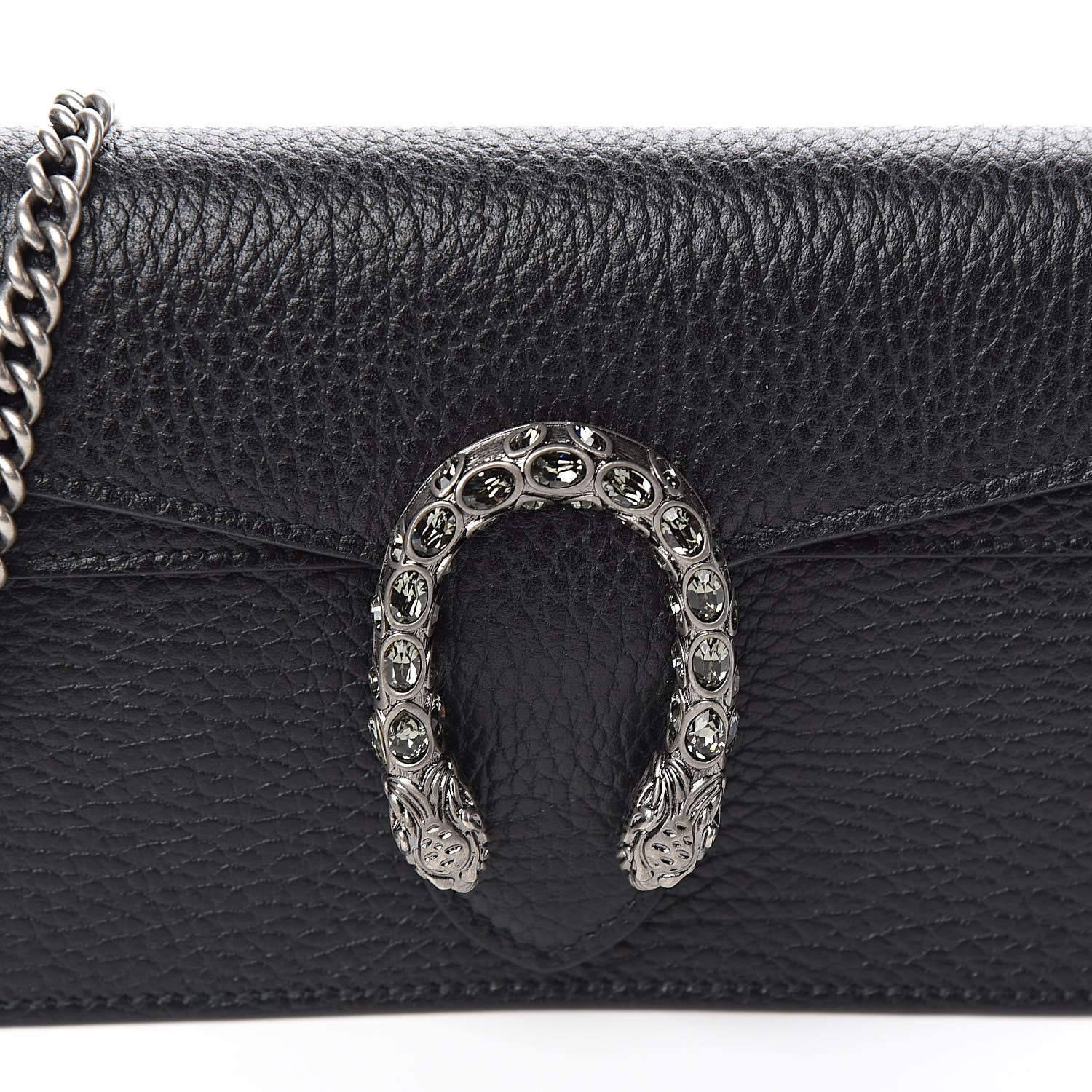 Gucci Calfskin Super Mini Dionysus Shoulder Bag Black 9 of 9