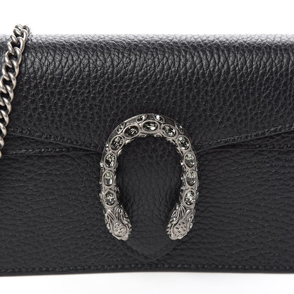 Gucci Calfskin Super Mini Dionysus Shoulder Bag Black 9 of 9