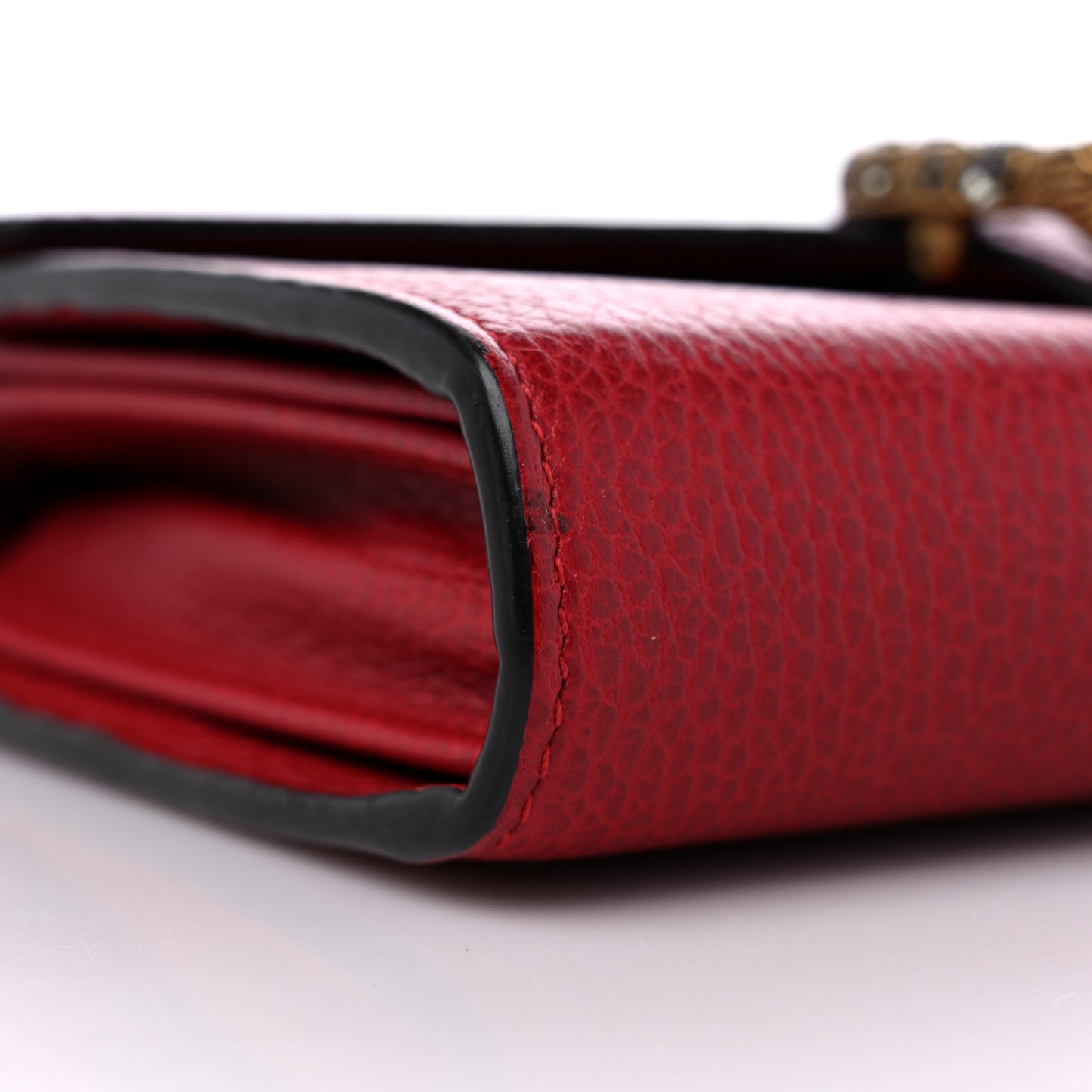 Calfskin Mini Dionysus Chain Wallet Hibiscus Red