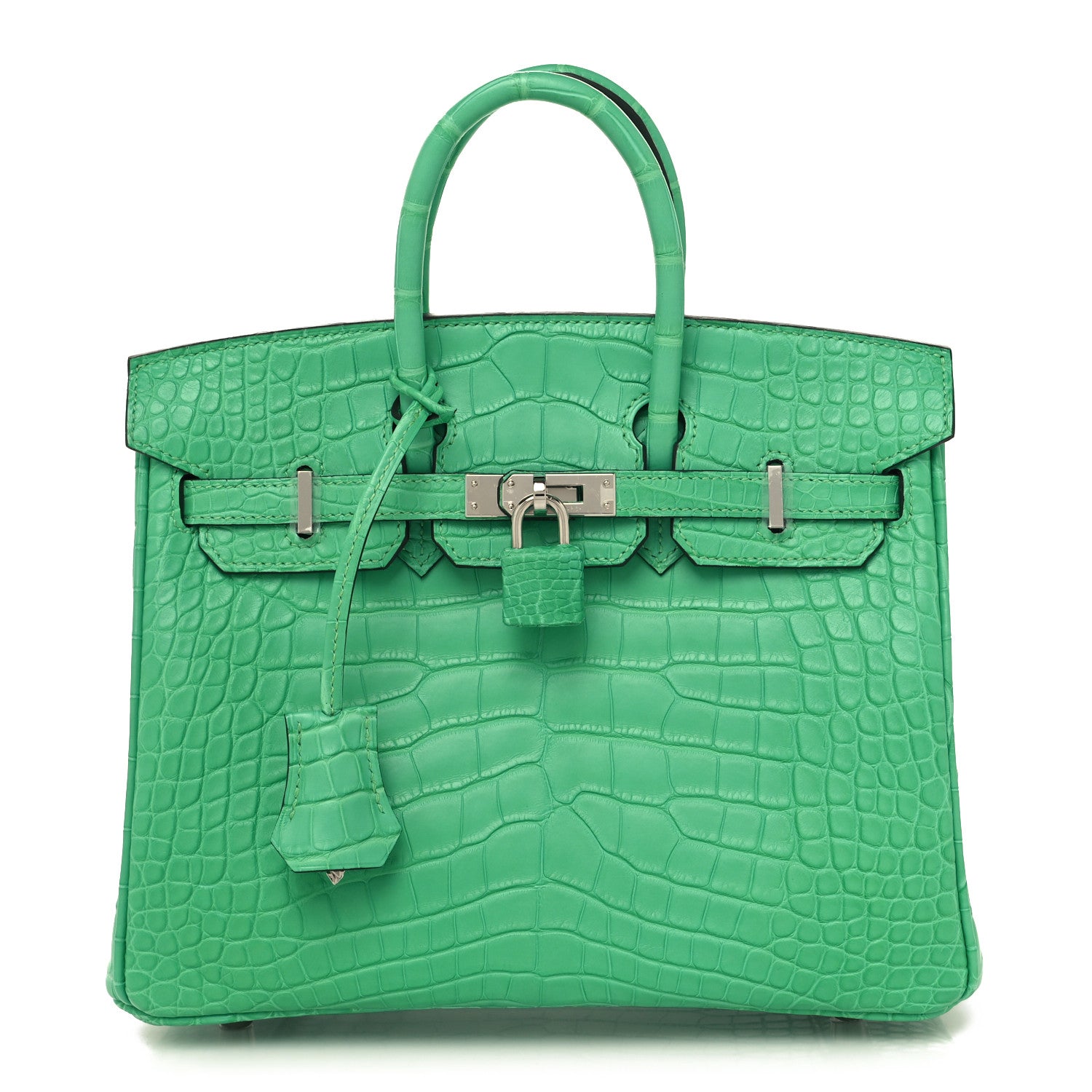 Hermes Matte Alligator Birkin 25 Vert Comics 1 of 13