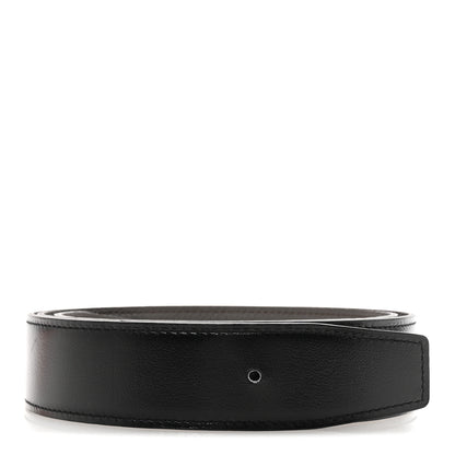 Hermes Box Togo 32mm Belt Strap 90 36 Black Etain 1 of 5
