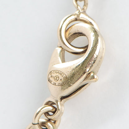 Chanel Pearl Feather CC Pendant Necklace Gold 5 of 5