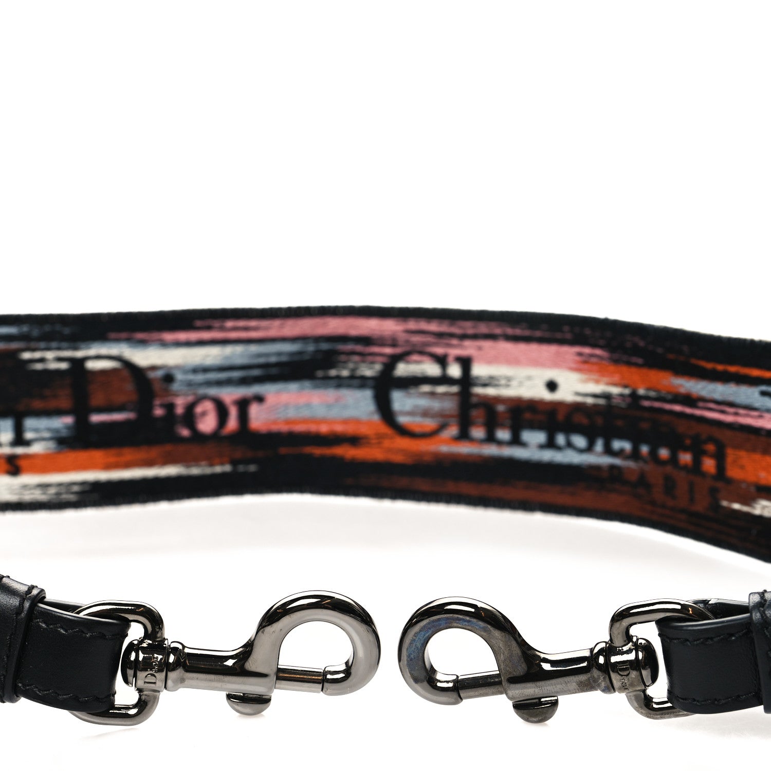 Christian Dior Canvas Embroidered Jardin D'Hive Shoulder Strap Ecru Multicolor 3 of 4