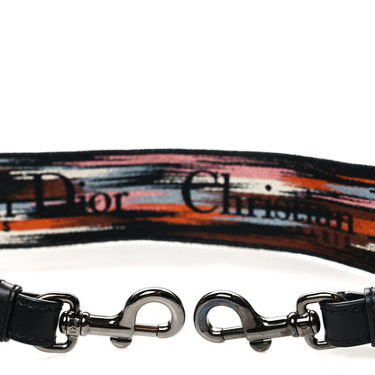 Christian Dior Canvas Embroidered Jardin D'Hive Shoulder Strap Ecru Multicolor 3 of 4