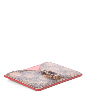 Louis Vuitton Damier Ebene Caissa Card Holder Cherry 4 of 8
