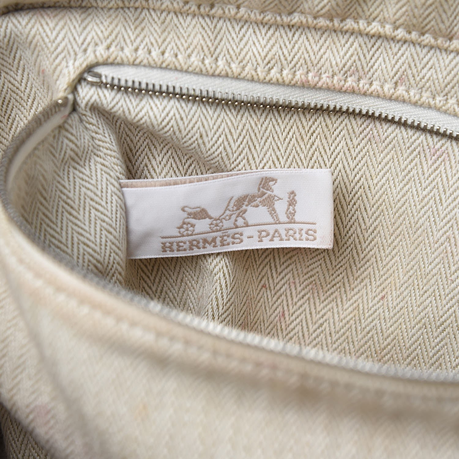 Hermes Canvas Barenia Fourbi 25 MM Pouch Naturel Fauve 7 of 15