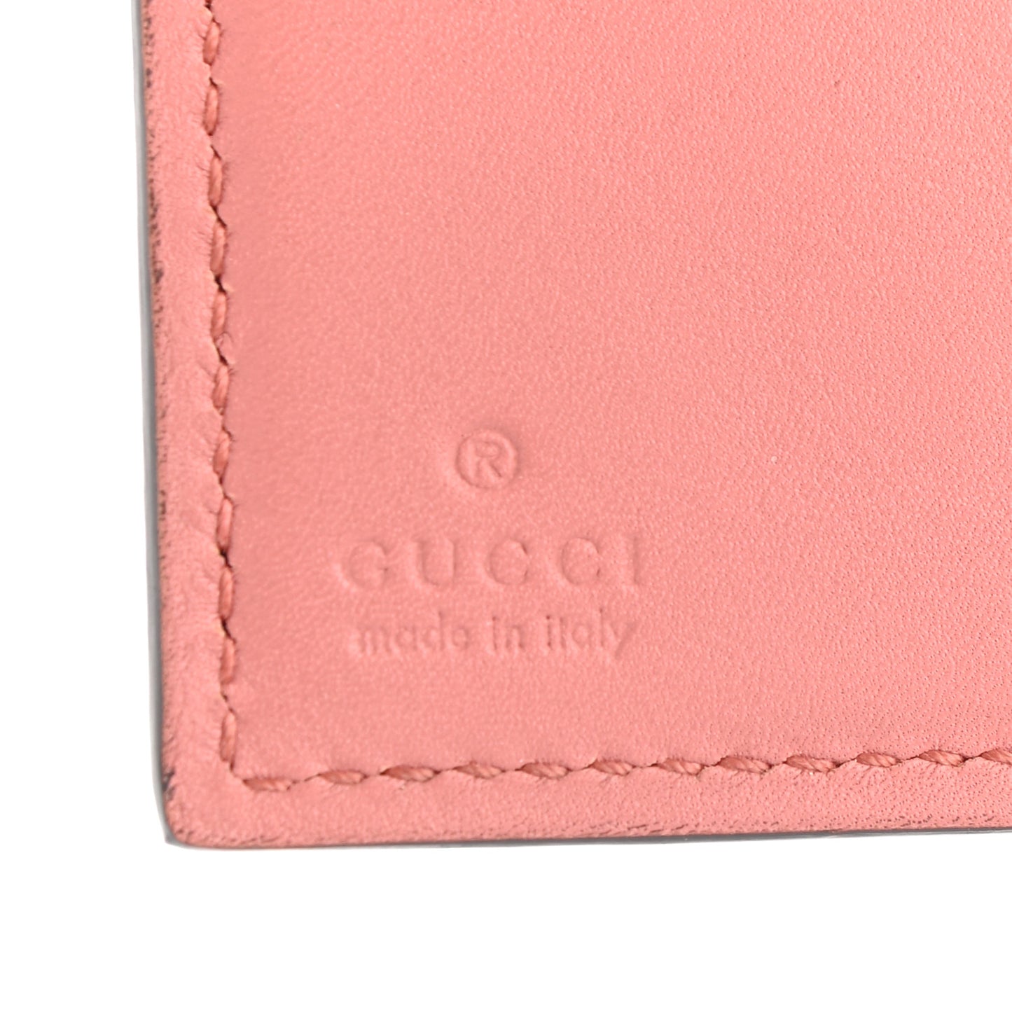 Moon Calfskin Interlocking G French Wallet Cameo Pink