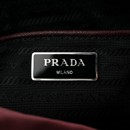 Prada Nylon Vela Messenger Bag Bordeaux 6 of 9