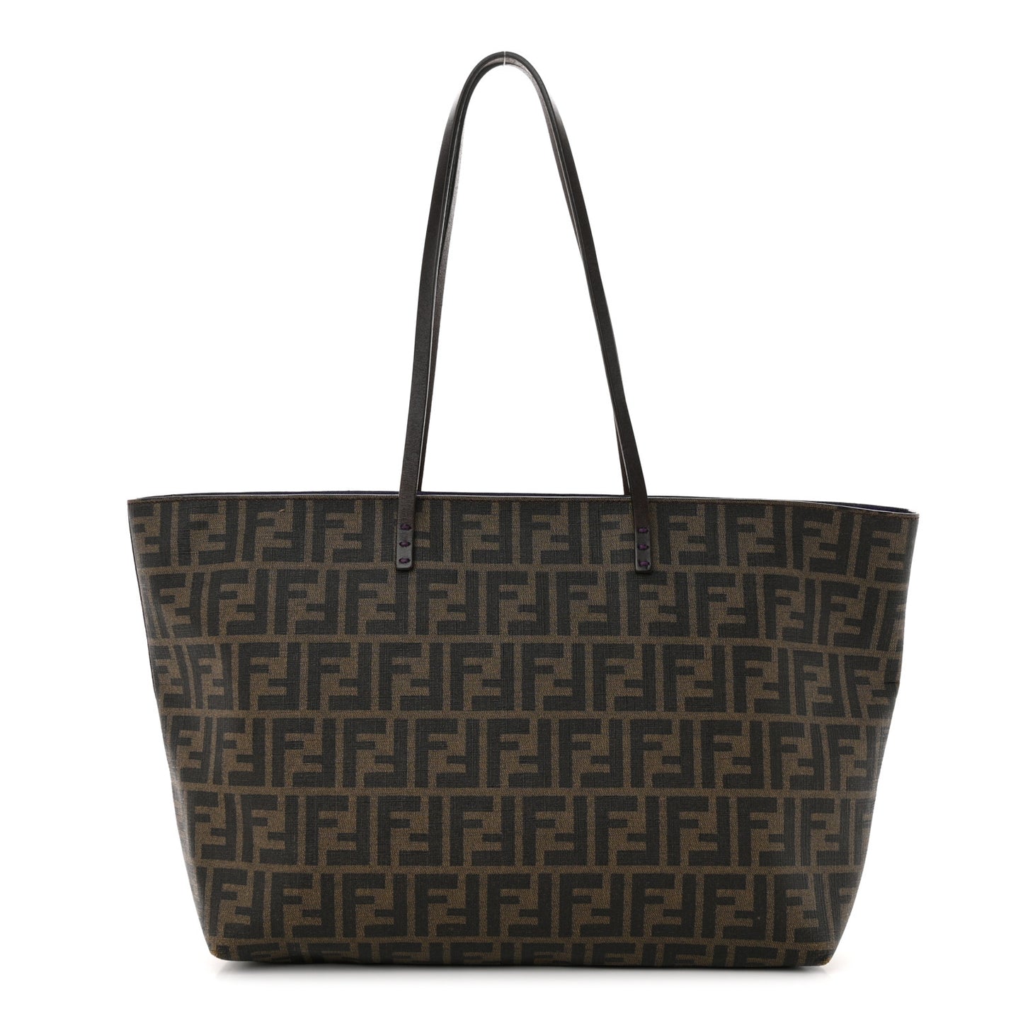 Zucca Spalmati Medium Roll Tote Tobacco Viola